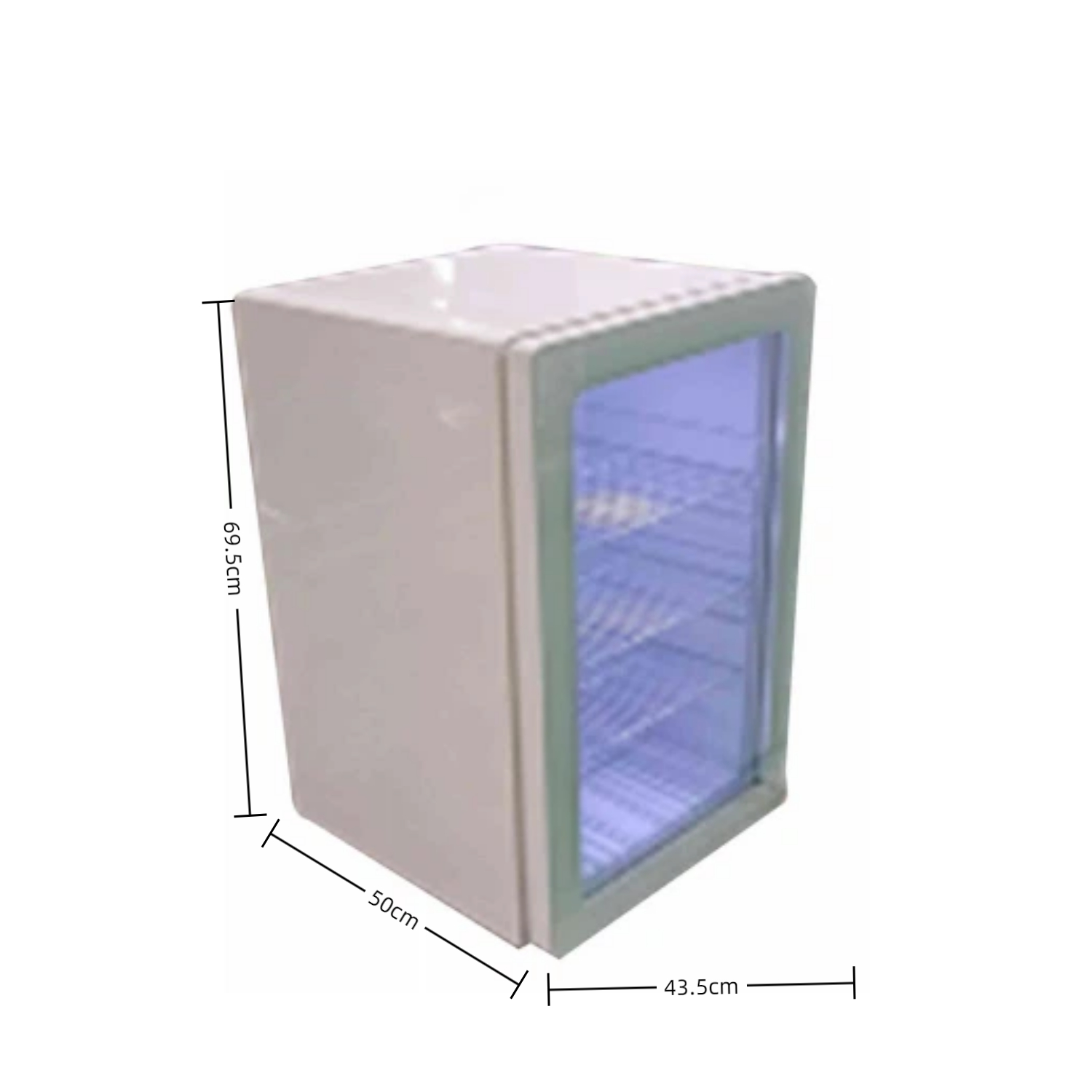 Glass Cabinet Display - Refrigerador Comercial para Bebidas, Mini Nevera