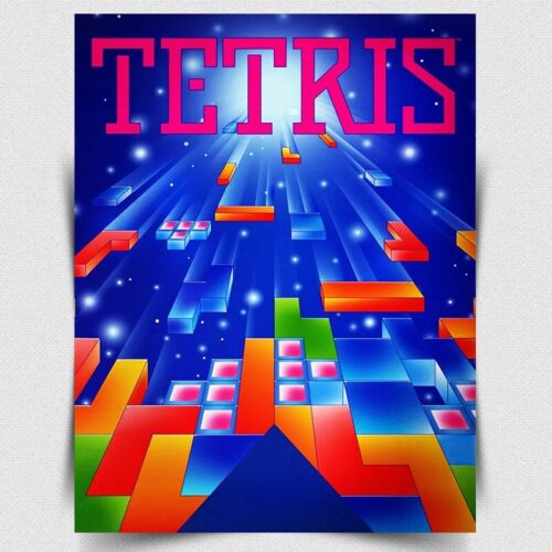 Arcade Games & Vending Llc - TETRIS METAL SIGN PLAQUE - Póster