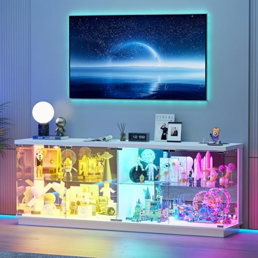Glass Cabinet Display - Vitrina de exhibición grande de 59