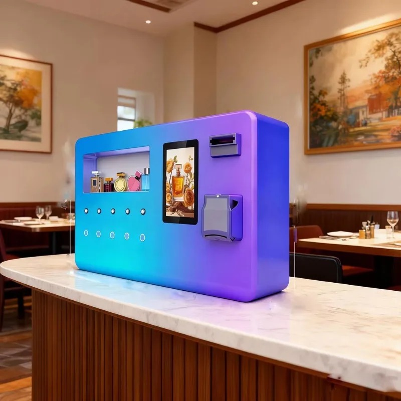 Máquina expendedora de perfume - Vending Machine Qr Code reseña y precio