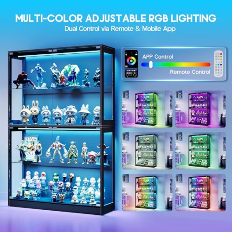 Vitrina con Pantalla RGB de 45 - Glass Cabinet Display reseña y precio