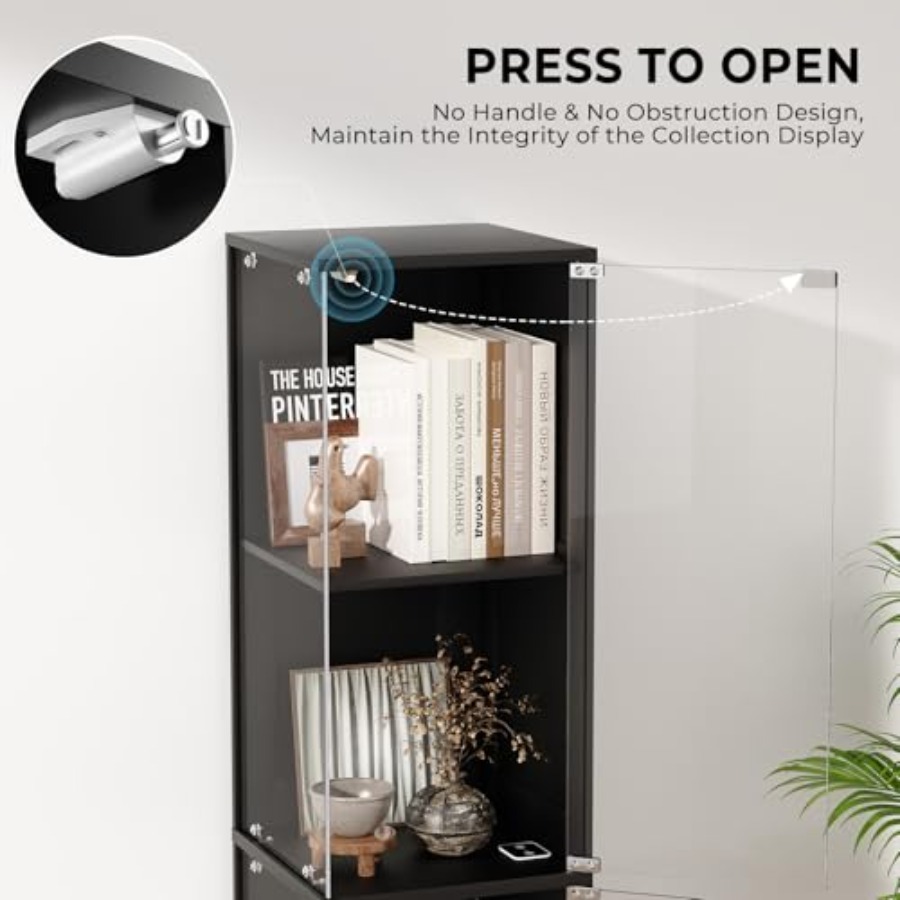 Vitrina de esquina con puertas - Glass Cabinet Display reseña y precio