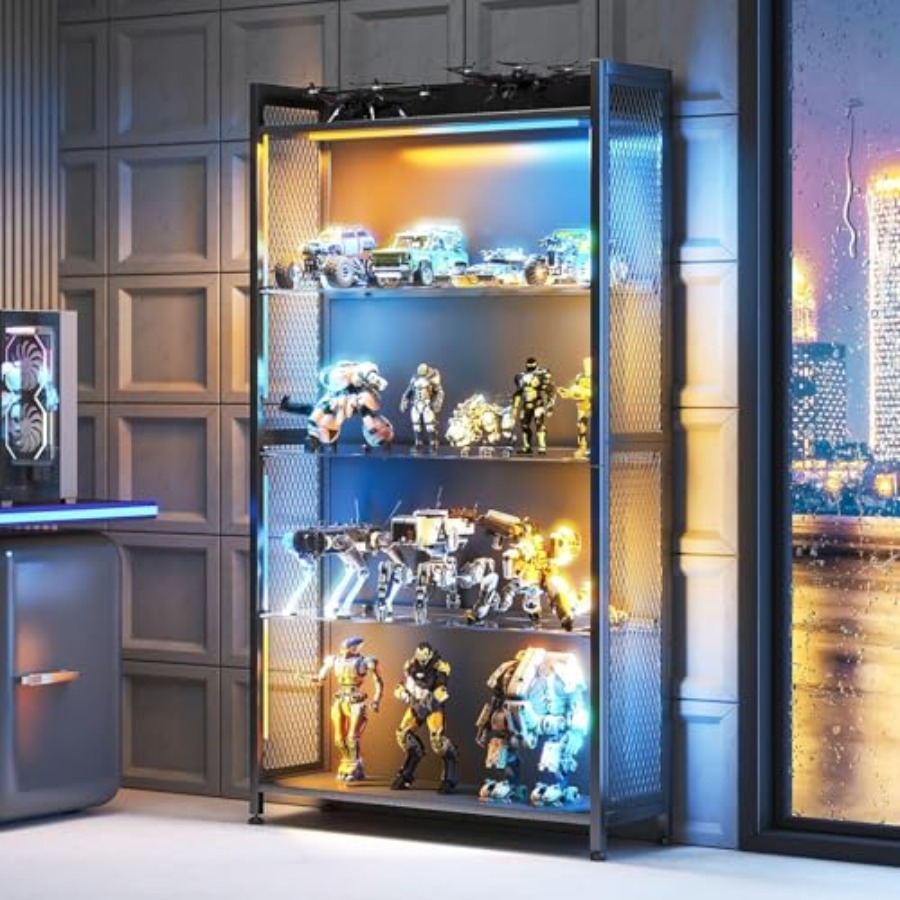 Vitrina con Estantes de Vidrio - Glass Cabinet Display reseña y precio
