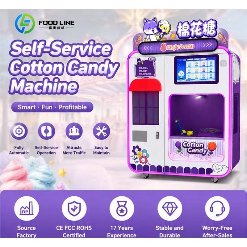 Máquina Expendedora de Algodón - Candy Floss Machine reseña y precio