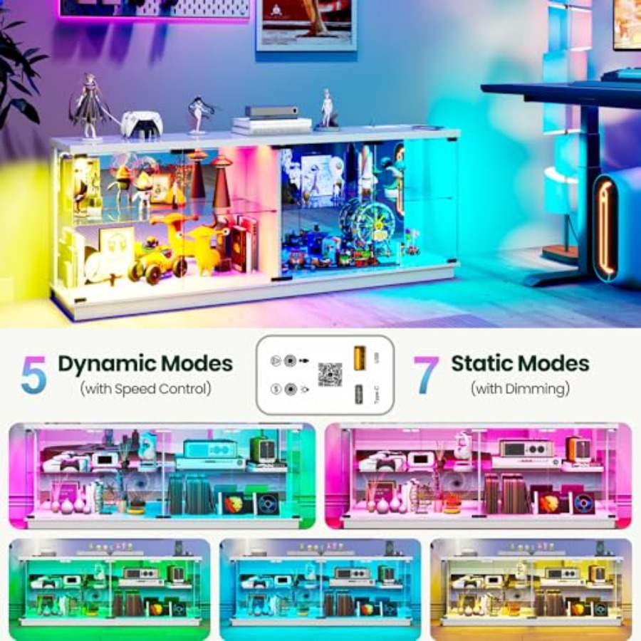 Vitrina de exhibición grande d - Glass Cabinet Display reseña y precio