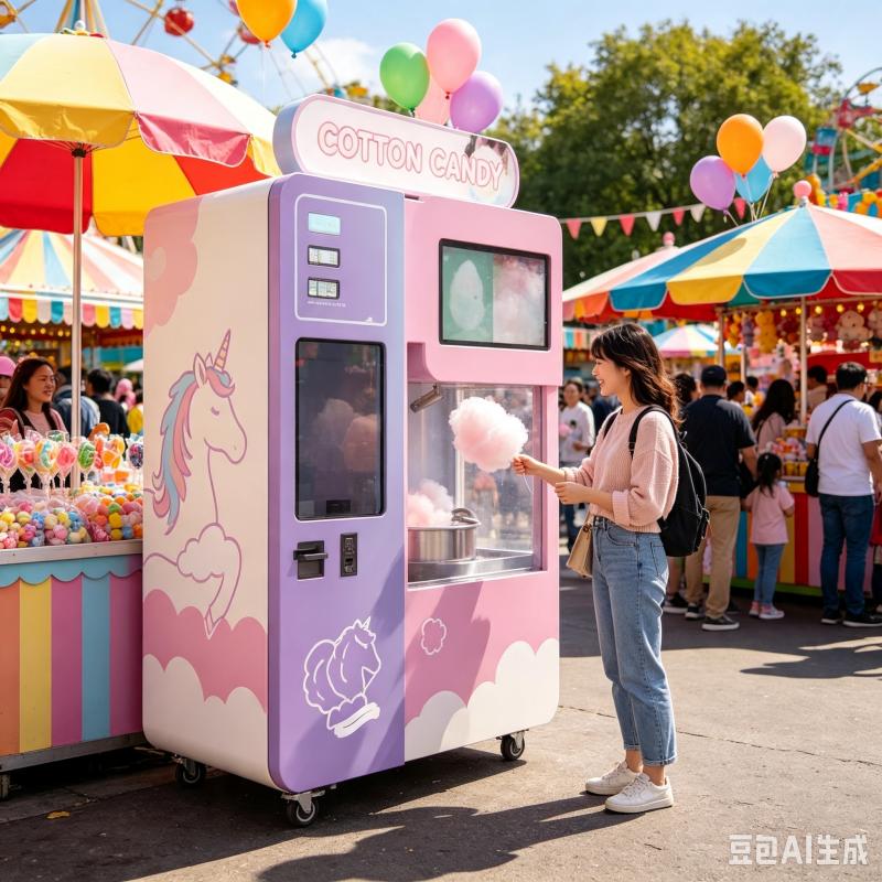 Máquina expendedora de algodón - Candy Floss Machine reseña y precio